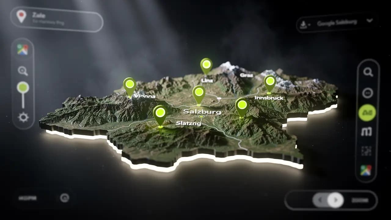 Local SEO Österreich - Google Maps mit lokalen Business-Markern