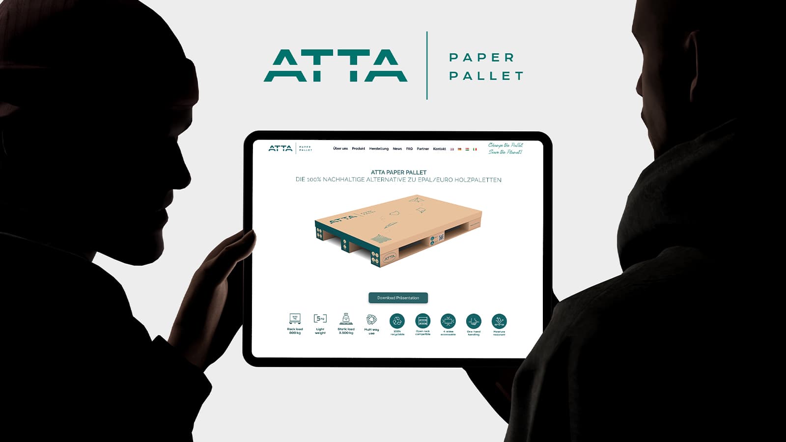 atta paper pallet webdesign