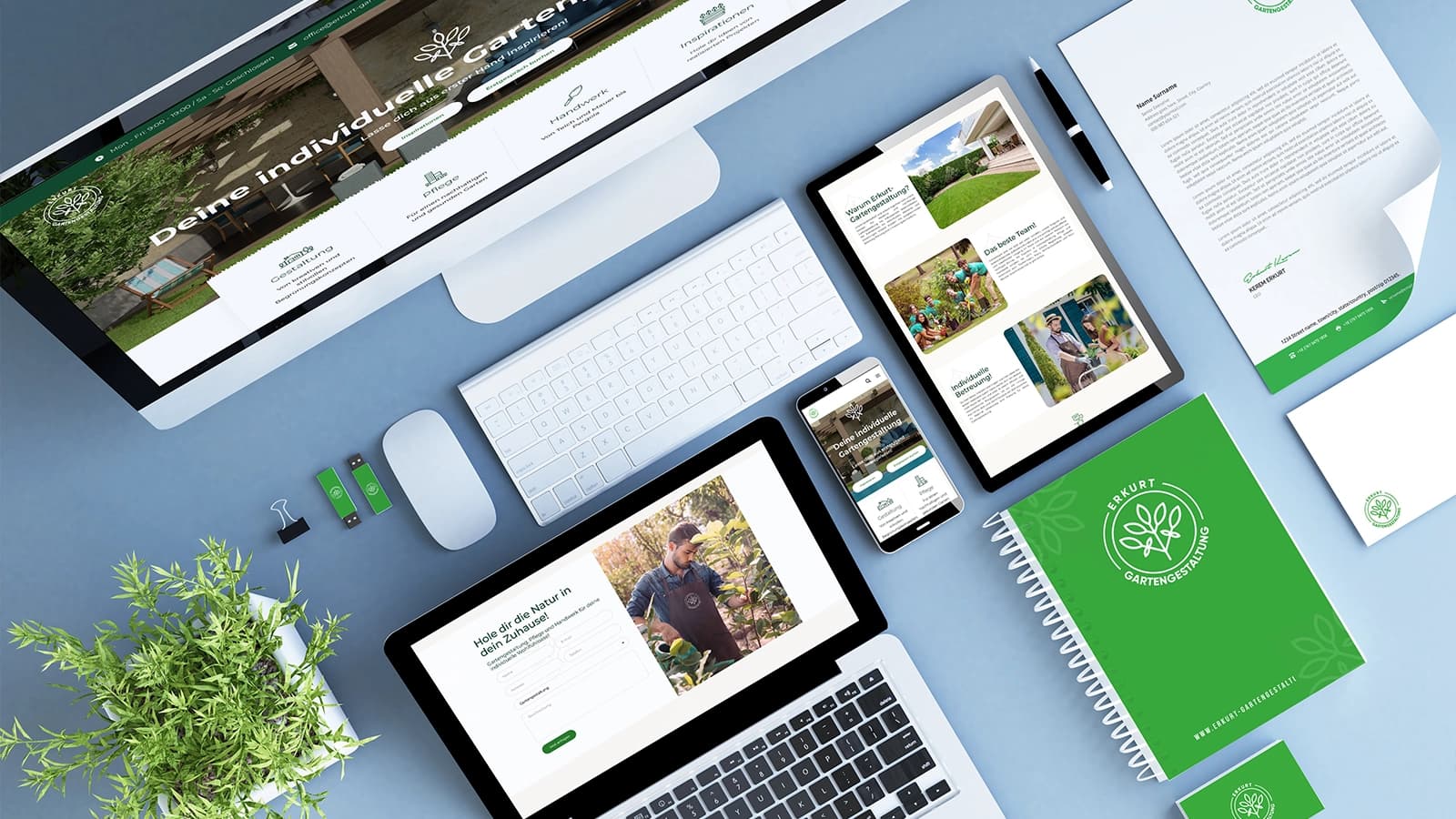 Gartengestaltung Webdesign und Branding
