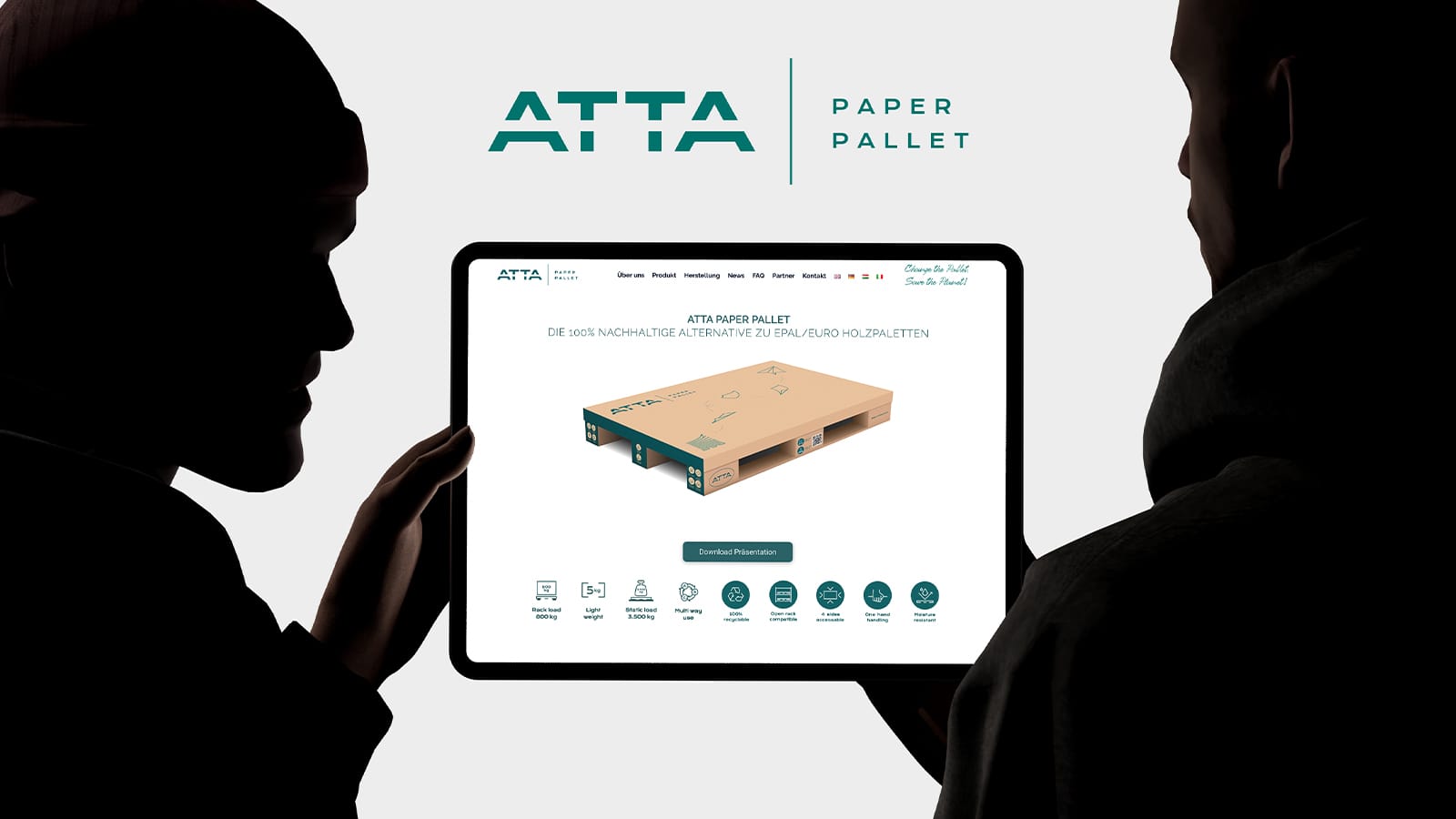 atta paper pallet webdesign