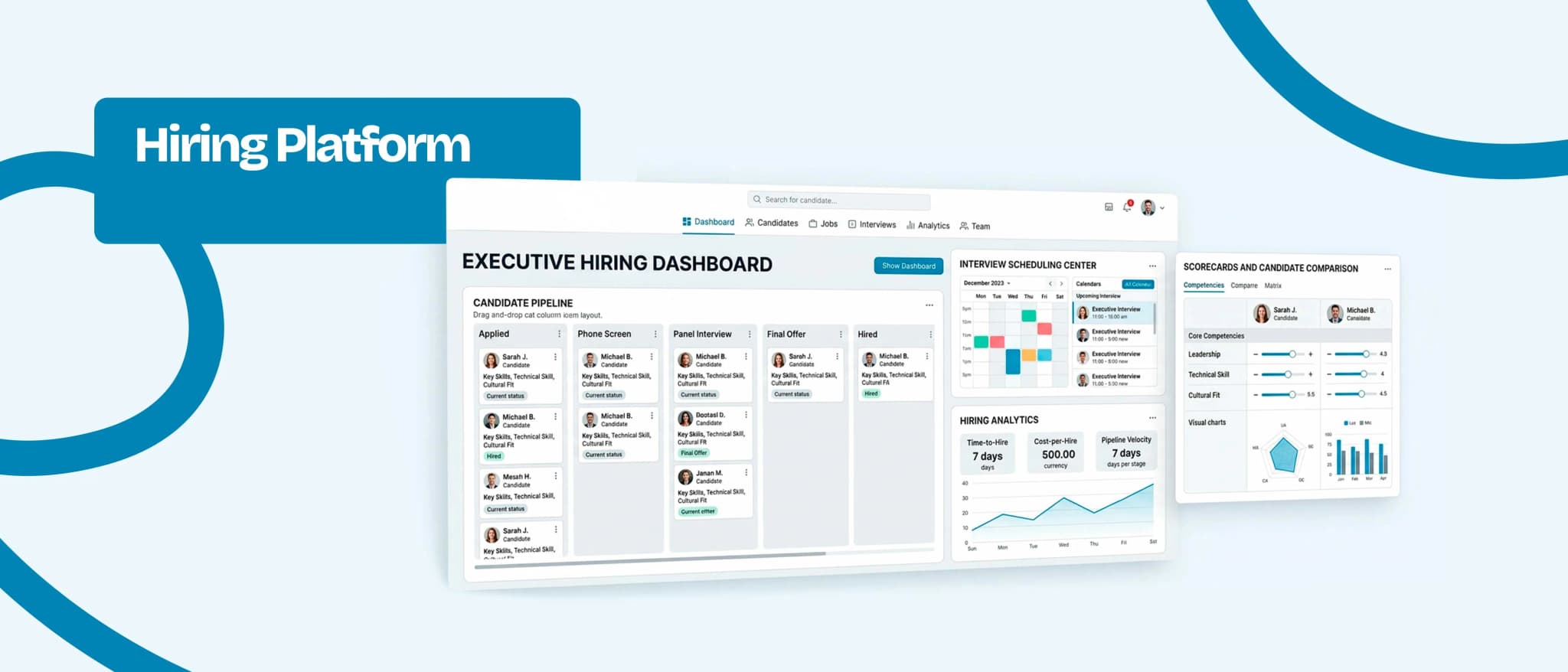 Hiring Platform โ Recruitment-Dashboard โ Projektreferenz von GoldenWing