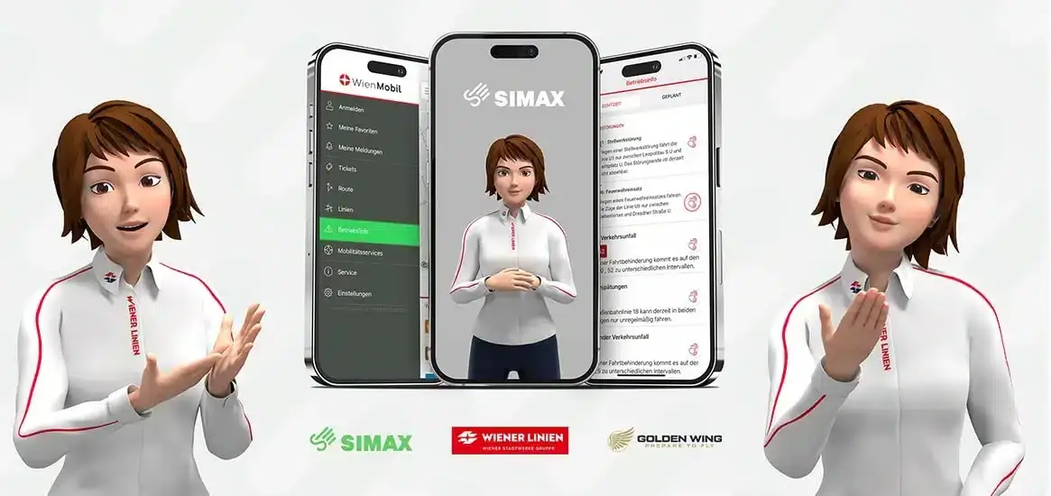 SiMAX Software für die Übersetzung von Text in 3D-animierte Gebärdensprache von Sign Time GmbH.